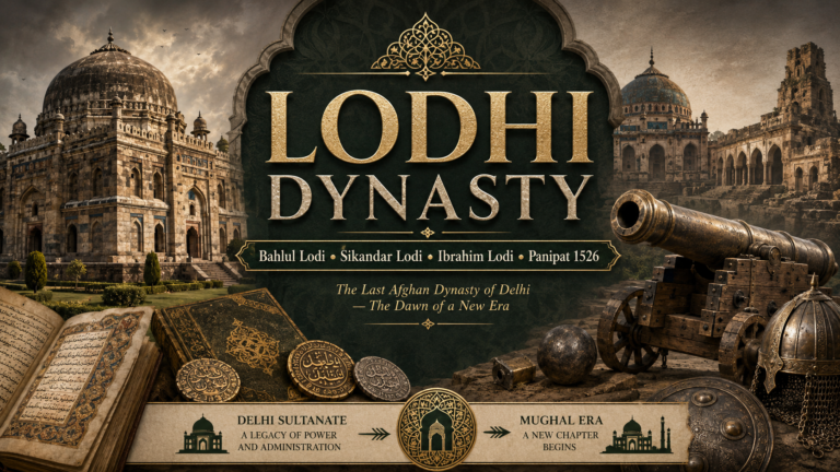 Lodhi Dynasty history with Bahlul Lodi, Sikandar Lodi, Ibrahim Lodi and First Battle of Panipat