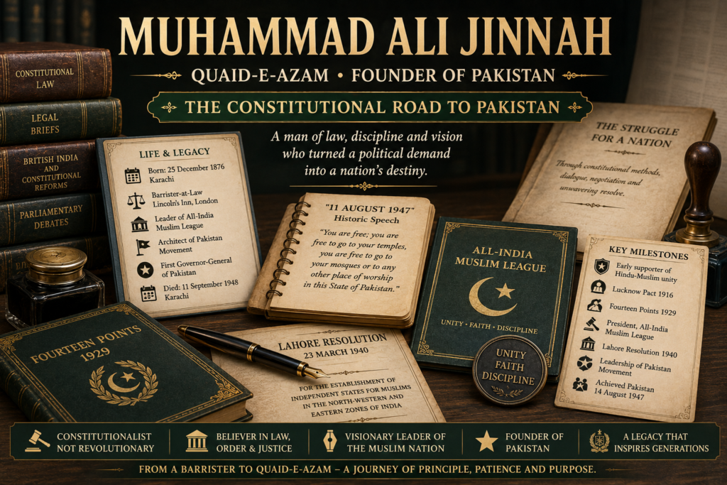 Muhammad Ali Jinnah and the Constitutional Road to Pakistan